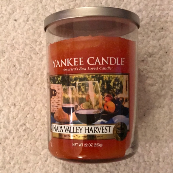 Yankee candle NAPA valley harvest 2 WICk 22oz new